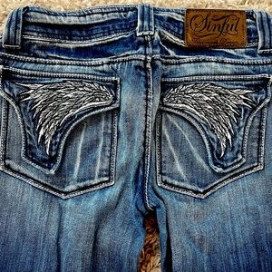 Sinful Wing Pocket Denim Jeans